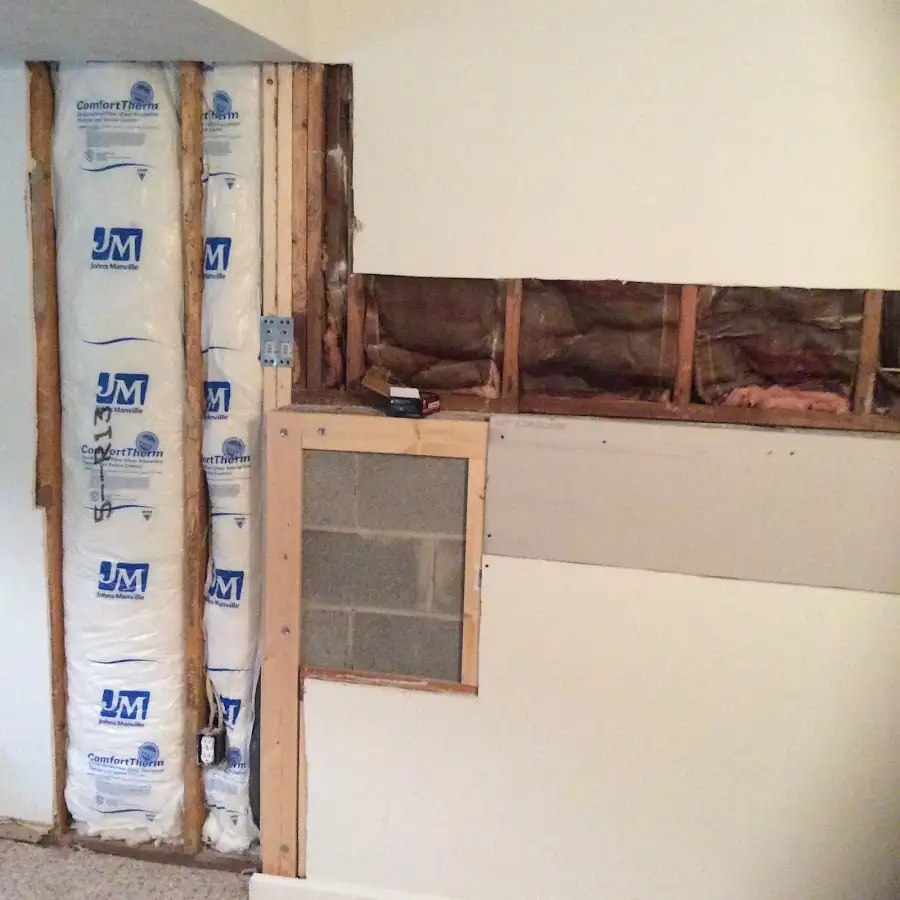 Wall insulation replacement during Structural Drying in Bayville